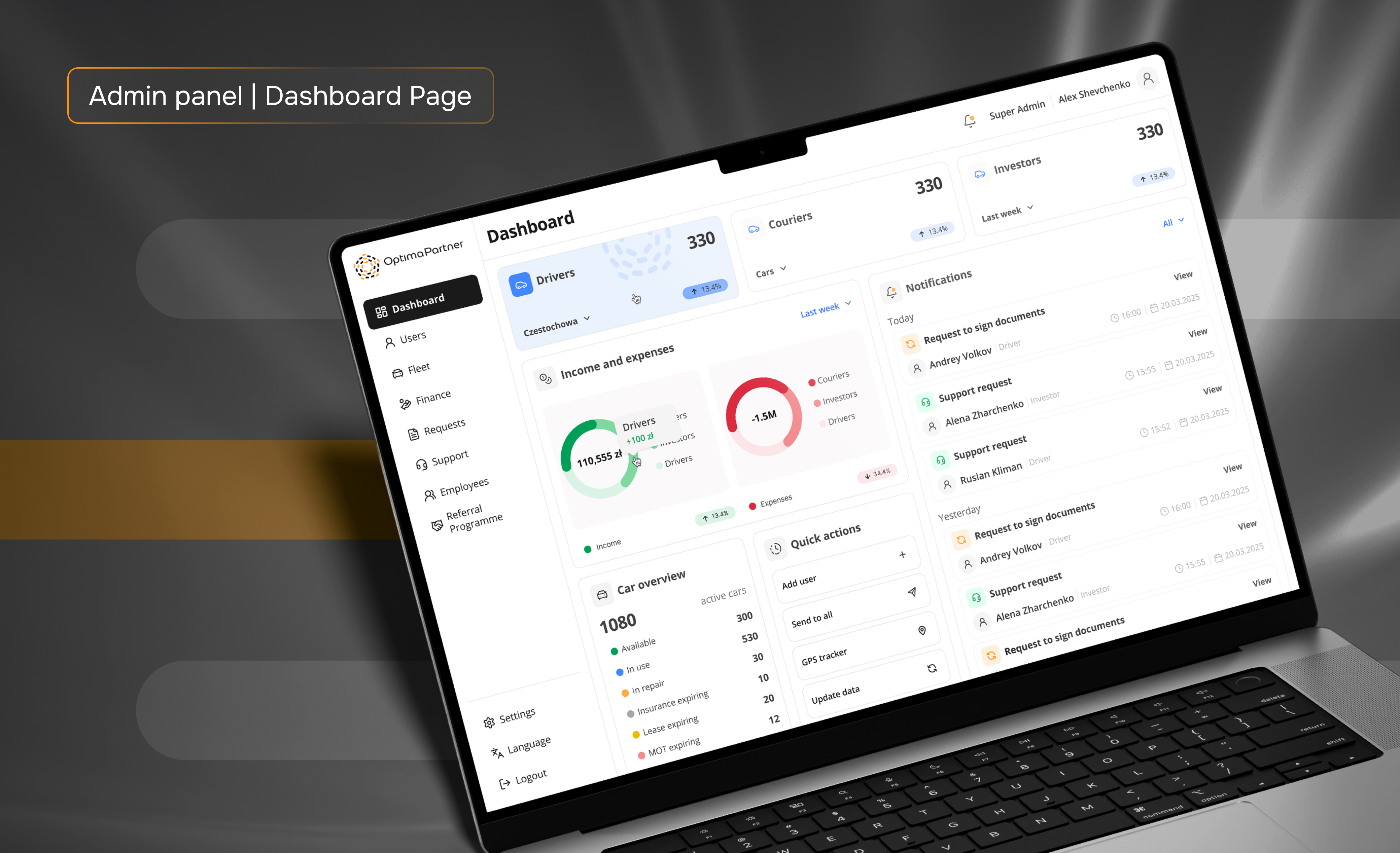 optima dashboard_page